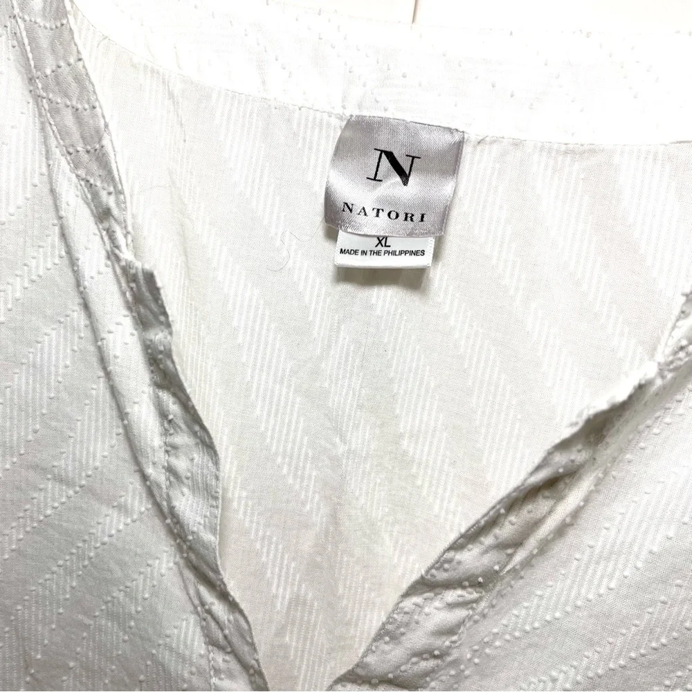 Natori embroidered cotton sleep shirt - Picture 3 of 4